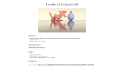 Desktop Screenshot of gruenschloss.org